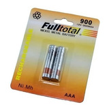 Pilas Aaa Recargables 1.2v-900mah Full Total. Blister 2 Unid