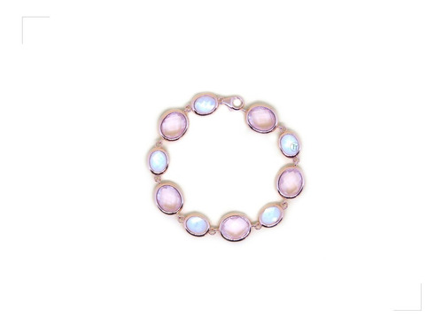 Pulsera Cuarzo Rosa Plata Esterlina 925 By Thi Tur®