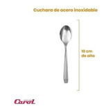 Set X 24 Cucharitas De Cafe Acero Inoxidable Carol 10 Cm