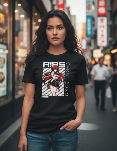 Playera Rias Gremory High School Dxd Hero Anime Manga Waifu | Meses sin interés