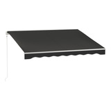 Toldo Retractil Electrico Con Control Remoto Negro 