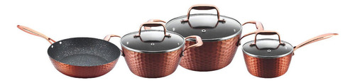 Batería De Cocina Keep Copper Line 7 Piezas Color Cobre