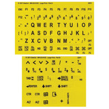 7x Braile Stickers Etiquetas Teclado Braille Y Letras Grande