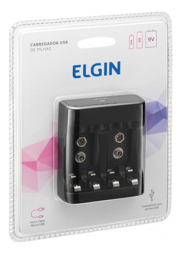 Carregador De Pilhas E Bateria Aa/aaa/9v E Usb Scusb