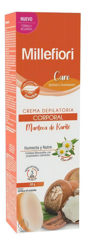 Crema Depilatoria Millefiori Body Care Piel Sensible Corporal 100 ml 100 g