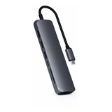 Satechi Adaptador Multipuerto Usb C Delgado Con Ethernet, Hd