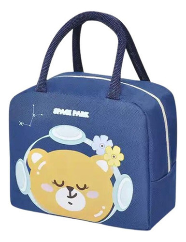 Bolso Lunchera Termica Infantil Oxford Premiun Osito Space