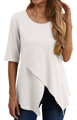 Camisa Blusa Camisão Bata Longa Soltinha Luxo Fe21173