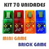 Kit 70 Unidades Super Mini Game Brick Game Antigo Portátil