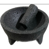 Molcajete Tradicional De Piedra Basalto #8