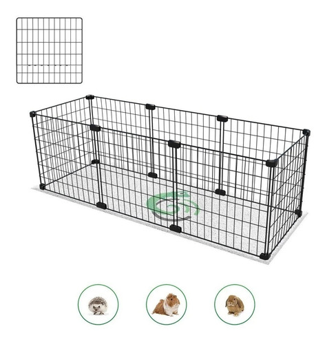 Cercado Porquinho Da Índia Filhote Pet 30x90x30cm Malha 2,5