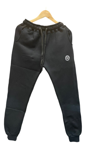 Pantalon Jogging Con Puño Friza Invierno Hombre