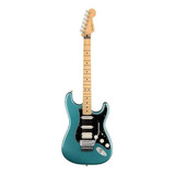 Guitarra Eléctrica Fender Player Stratocaster Floyd Rose Hss De Aliso Tidepool Brillante Con Diapasón De Arce