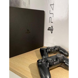 Sony Playstation 4 Slim 500gb Standard Cor Preto Onyx + Dois Controles Originais
