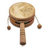 Cabuletê Tambor Pele De Couro Instrumento Musical Infantil