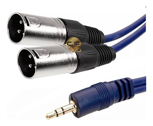 Cable Mini Plug 3.5 Stereo A 2 Xlr Canon Macho 4 Mt Cjf