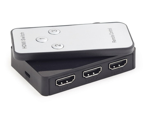 Switch Selector Hdmi 3x1 C/control Remoto 3d 1.4a Fuente Usb