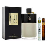 Ch Prive Carolina Herrera 150ml Caballero+perfume Cuba 35ml