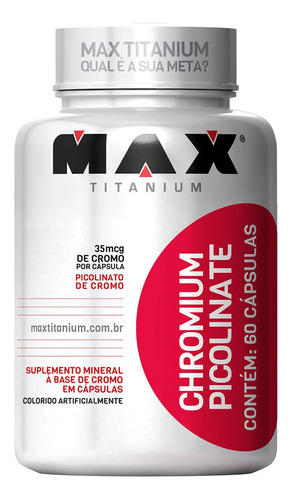 Kit 10 Picolinate Chromium 60 Cápsulas Max Titanium