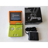 Nintendo Gba Sp Gameboy Advance Sp Verde F Ags-001 + 1 Juego