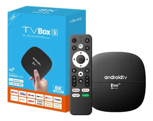 Tv Box 2gb + 16gb Android 13 8k Con Voice Remote