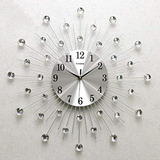 Reloj De Pared Moderno De Metal Y Cristal 3d, Decoración Par