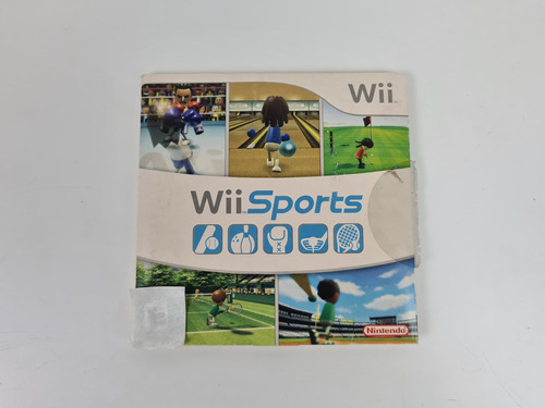 Wii Sports Original Nintendo Wii Mídia Física Luva De Papel