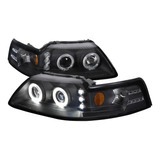 Faros Led Halo Para Mustang 1999 2000 2001 2002 2003 2004 