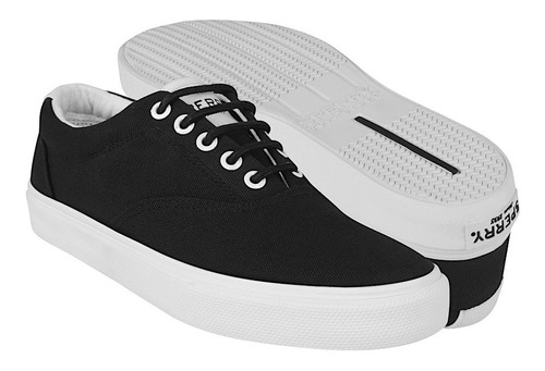 Tenis Casuales Caballero Sperry Sts12811 Textil Negro