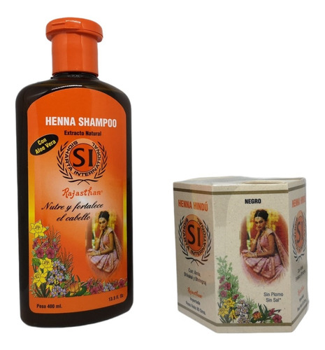 Henna Natural Hindu Y Shampoo Hindu Con - mL a $75