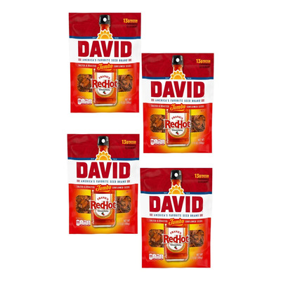 4 Bolsas De Semillas David Jumbo Sabor Hotred De 106g C/u