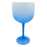 Taça Acrílica Gin Para Personalização Transfer Azul 50 Un.