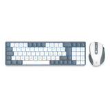 Kit Teclado E Mouse Gamer Redragon Mecânico - Cinza E Branco