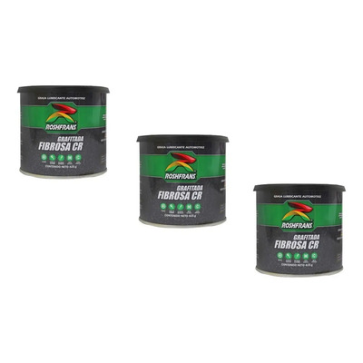 Kit 3 Grasa Lubricante Grafitada Fibrosa Roshfrans Lata 425g | Envío gratis