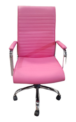 Silla Sillon Ergonomico Respaldo Alto Afrika Cromado Ecocuer