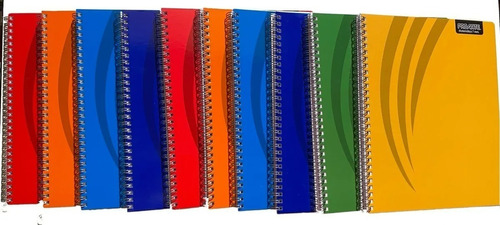 Pack 10 Cuadernos Universitario Proarte 100hj Cuadro 7mm Color Surtido