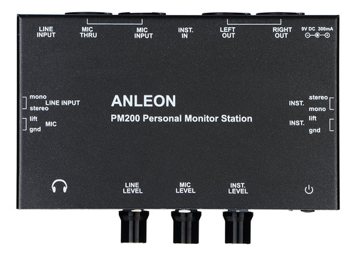 Anleon Pm200 Monitor Personal Estacion Multicanal Mezclador