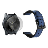 Manilla Cuero Y Vidrio Smartw Para Samsung Galaxy Watch 42mm