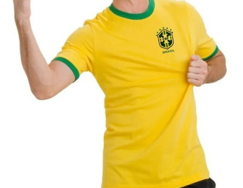 Camisa Do Brasil Em Helanca 