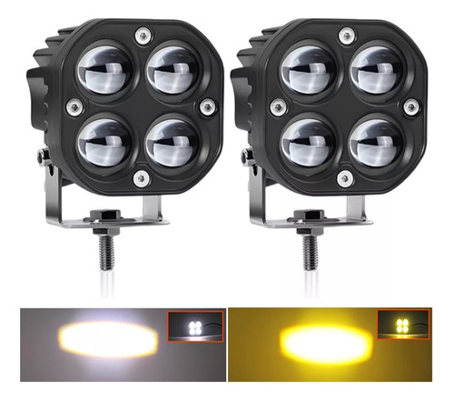 Luz Led Faros Para Motos Luces Auxiliares Lupa Auto 28000lm