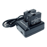 Kit Baterías Y Cargador Compatible Gopro Hero 8 1220mah Bdg