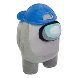 Peluche De Hombre Lobo Espacial Gris Con Sombrero Azul