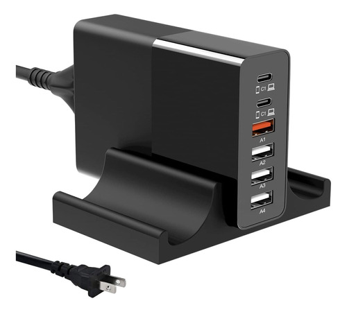 Multipuerto Base Estacion De Carga Usb 45w Portatil Multiple