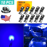 10x T10 194 Blue Canbus Led Dome Trunk Glove Door Light  Oad