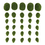 30 Bolas De Musgo Verdes Decorativas De 3 Tamaños