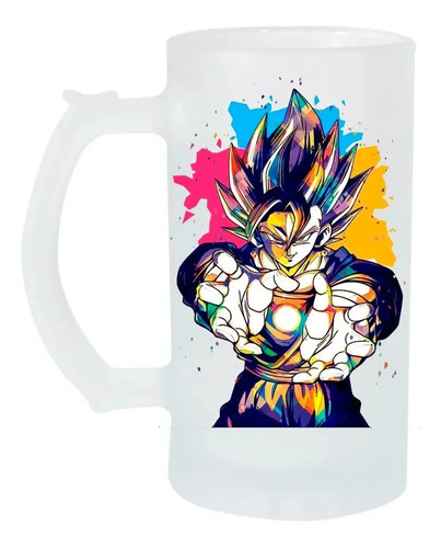 Tarro Cervecero 16oz Gokú Saiyajin Dragon Ball Anime