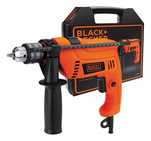 Taladro Percutor Eléctrico De 13mm Black+decker Hd555k 550w + Accesorio 220v