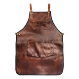 Delantal De Cocina Para Hombre, Impermeable Y Hecho A Mano,