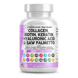 Píldoras De Colágeno 1000mg Biotina 10000mcg Keratina Saw Pa