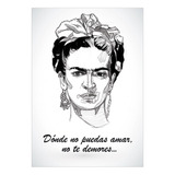 Lamina Autoadhesiva - Frida Poster #08 - 21 X 29 Cm - Precio